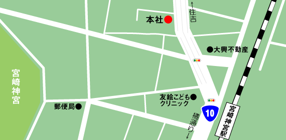 セコム宮崎株式会社　本社：地図